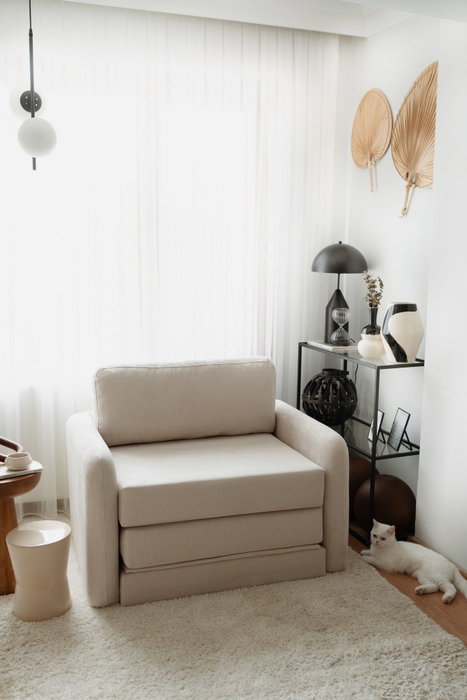 Atelier Del Sofa Nest - White Sofá-Cama de 1 Plaza